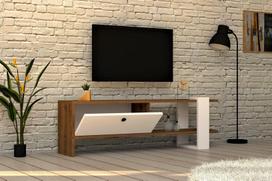 graikiniai riesutai - TV staliukas Kalune Design Gaye, rudas/baltas - 3 nuotrauka