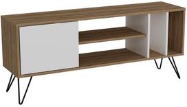 TV staliukas Kalune Design Mistico 140 cm, rudas/baltas