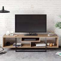 40 tv stovas - TV staliukas Kalune Design Asal 150 cm, rudas/juodas - 3 nuotrauka