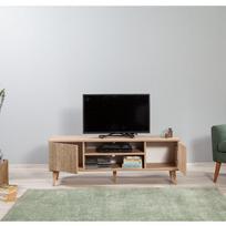 40 tv stovas - TV staliukas Kalune Design 863(I), smėlio spalvos/ąžuolo spalvos - 6 nuotrauka