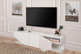 40 tv stovas - TV staliukas Inci, baltas - 8 nuotrauka