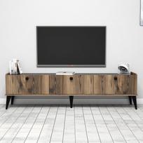 tv staliukas 180 kalune - TV staliukas Lidya, rudas - 4 nuotrauka