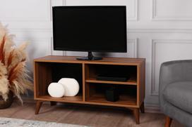 tv staliukas pusies - TV staliukas Kalune Design Zisino, tamsiai rudas - 9 nuotrauka