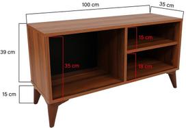 tv staliukas pusies - TV staliukas Kalune Design Zisino, tamsiai rudas - 10 nuotrauka