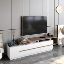 graikiniai riesutai - TV staliukas Kalune Design Pia, rudas/baltas - 2 nuotrauka