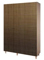 Spinta Kalune Design Wardrobe 863 (VI), 135 cm, ąžuolo spalvos/geltonos spalvos