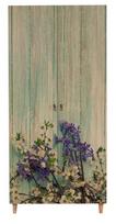 Spinta Kalune Design Wardrobe 863 (I), 90 cm, ąžuolo spalvos/žalia