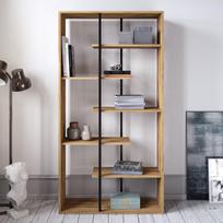 graikiniai riesutai - Lentyna Kalune Design Presto, ruda/juoda - 3 nuotrauka