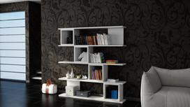 knygos home - Lentyna Kalune Design Wind, balta - 3 nuotrauka