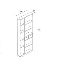 ruda knygu lentyna - Pastatoma lentyna Kalune Design Bookshelf 550, šviesiai ruda - 5 nuotrauka
