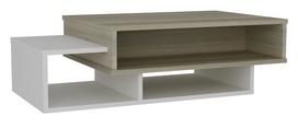 Kavos staliukas Kalune Design 731(I), baltas/smėlio spalvos