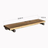 vamzdziu laikikliai - 2-jų lentynų komplektas Kalune Design BoruRaf113, rudas/juodas - 6 nuotrauka