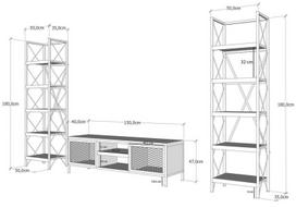 tv komoda - Kalune Design TV vienetas Maxim - 5 nuotrauka
