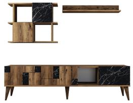 Kalune Design TV vienetas Madrid - Juodas