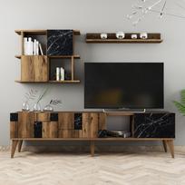 svetaines staliukas - Kalune Design TV vienetas Madrid - Juodas - 2 nuotrauka