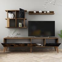 svetaines staliukas - Kalune Design TV vienetas Madrid - Juodas - 5 nuotrauka