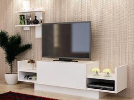 svetaines staliukas - Kalune Design TV vienetas Bahar - Baltas - 3 nuotrauka