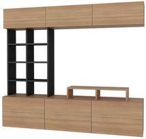 Kalune Design TV vienetas Sasa - Teak, Juodas