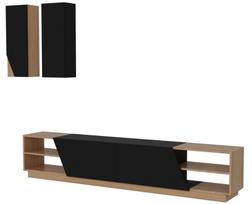 Kalune Design TV vienetas Zebra - Juodas, Teak