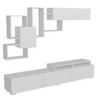 Kalune Design TV vienetas Amor - Baltas