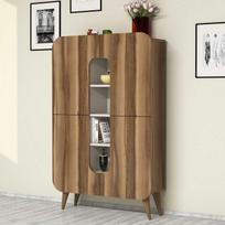 komoda riesutas - Komoda Kalune Design 845, 144 cm, ruda/smėlio spalvos - 2 nuotrauka