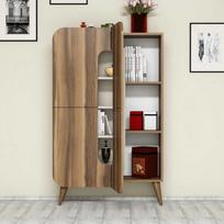 komoda riesutas - Komoda Kalune Design 845, 144 cm, ruda/smėlio spalvos - 3 nuotrauka