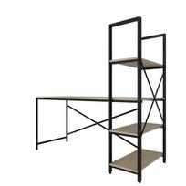 darbo azuolo stalas - Rašomasis stalas Kalune Design Centile, ąžuolo spalvos/juodas - 2 nuotrauka