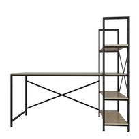 darbo azuolo stalas - Rašomasis stalas Kalune Design Centile, ąžuolo spalvos/juodas - 3 nuotrauka