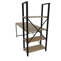darbo azuolo stalas - Rašomasis stalas Kalune Design Centile, ąžuolo spalvos/juodas - 4 nuotrauka