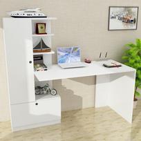 baltas stalas darbui - Kalune Design Studijų stalas Domingos - Baltas - 2 nuotrauka