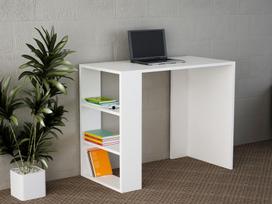 rasomasis darbo stalas - Kalune Design Studijų stalas Netenya - Baltas - 3 nuotrauka