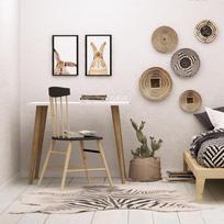 stalas 80 x 60 - Kalune Design Studijų stalas Lery - 3 nuotrauka
