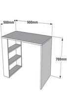 rasomasis stalas 90 cm - Rašomasis stalas Kalune Design Cool, rudas - 4 nuotrauka