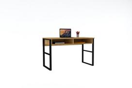 stalas 120 x 60 - Rašomasis stalas Kalune Design Misto, rudas/juodas - 2 nuotrauka