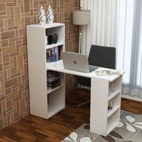 baltas stalas darbui - Kalune Design Studijų stalas Last - Baltas - 4 nuotrauka