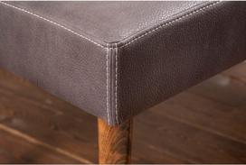 taburetes ir - Kalune Design Pouffe. Pole Ahşap Ayaklı - Anthracite - 2 nuotrauka