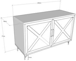 komoda 100 - Kalune Design Konsolė Jupiter - 4 nuotrauka