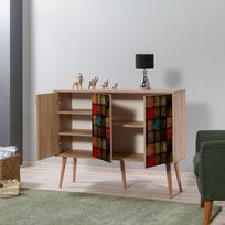 komoda 120 - Komoda Kalune Design 863 (VII), 120 cm, įvairių spalvų/ąžuolo spalvos - 7 nuotrauka