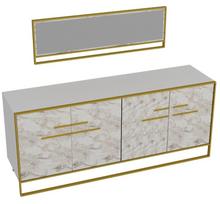 Kalune Design Konsolė Polka Aynalı - Baltas