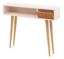 zurnalinis staliukas azuol - Šoninis staliukas Kalune Design Kiogi, rudas/baltas - 1 nuotrauka