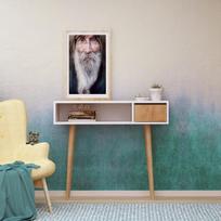 zurnalinis staliukas azuol - Šoninis staliukas Kalune Design Kiogi, rudas/baltas - 2 nuotrauka