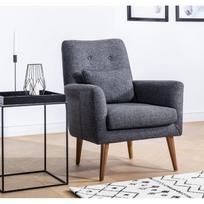 pilka fotel - Kalune Design Sparno kėdė Zeni Berjer - Dark Pilkas - 2 nuotrauka