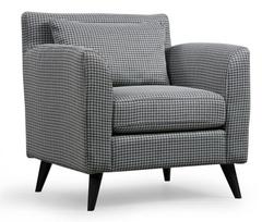 Fotelis Kalune Design Nordic, juodas/baltas