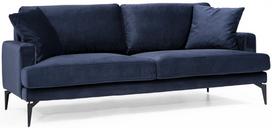 Kalune Design 3 vietų sofa Papira 3 Seater - Navy Mėlyna