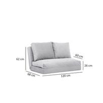kalune design love - Kalune Design 2-sėdynė sofa-lova Taida - Pilkas - 9 nuotrauka