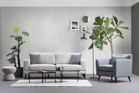 kalune design love - Kalune Design 3 vietų sofa Nordic 3 Seater - rusvai gelsvas - 3 nuotrauka