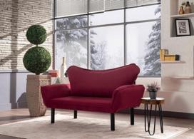 kalune design love - Kalune Design 2-sėdynė sofa-lova Chatto - Maroon - 5 nuotrauka