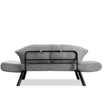dviviete sofa lov - Kalune Design 2-sėdynė sofa-lova Genzo - Pilkas - 5 nuotrauka