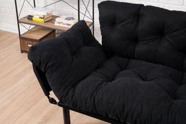 kalune design love - Kalune Design 2-sėdynė sofa-lova Nitta - Juodas - 2 nuotrauka