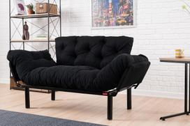 kalune design love - Kalune Design 2-sėdynė sofa-lova Nitta - Juodas - 4 nuotrauka